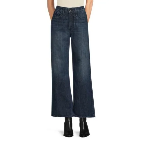 💕RAG & BONE💕 Lori Mid-Rise Wide-Leg Jeans ~ Dark Wash Blue 28 NWT